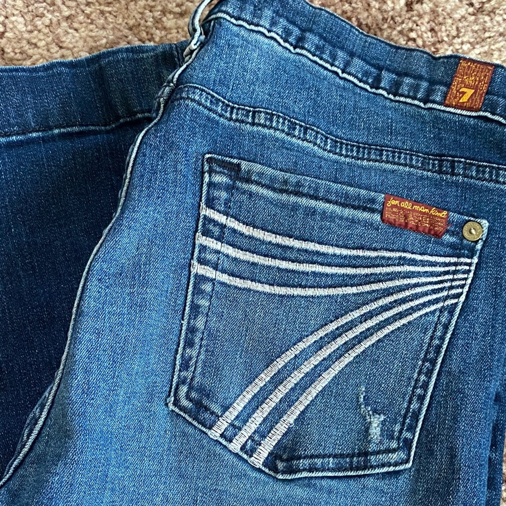 7 For All Mankind Dojo Lake blue Trouser Jeans